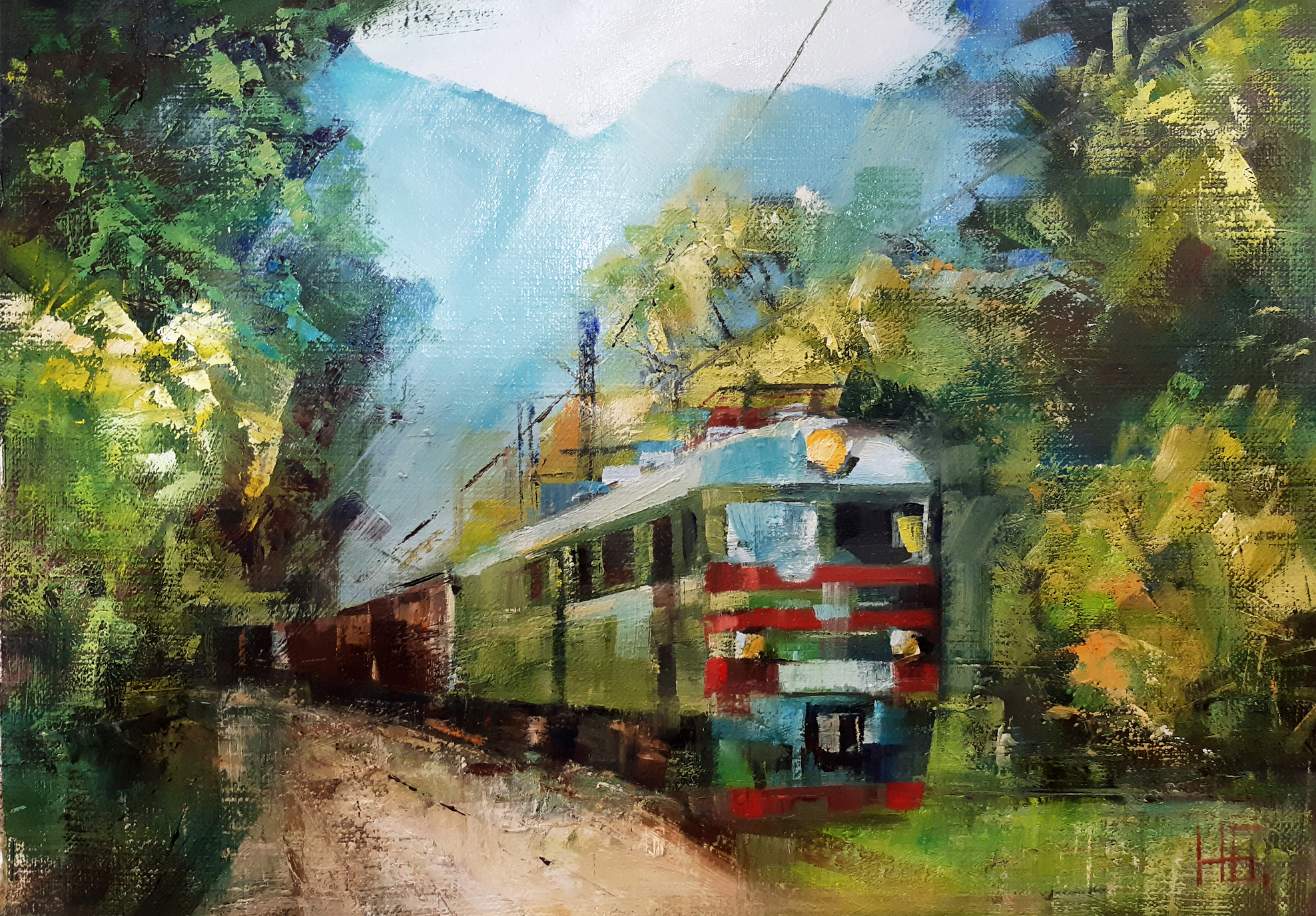 Железнодорожный пейзаж-13